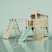 Aire de jeux PolarPlay Julie Vert 414 x 399 cm Balançoire pour enfants