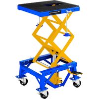 MSW – Plateforme élévatrice mobile sur roues pour motos jusqu'à 135 kg – Hauteur de levage 350 à 870 mm – Construction solide pour ateliers