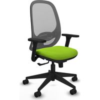 Sedia da ufficio piqueras y crespo Cilanco grigio mesh similpelle