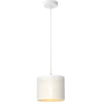 Lampada a sospensione Loft Shade bianca oro Ø18 E27
