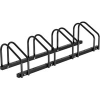 Randaco Fahrradträger für 4 Fahrräder Stahlschwarz – für Kinder Geburtstagsgeschenk Schwarz