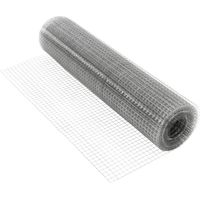 ECD Germany Rete Metallica per Recinzioni 19x19 mm 1 m x 25 m Spessore 0,75 mm Rete Zincata Elettrosaldata per Giardino Recinto Argento Rete Saldata per Recinzione Animali Rete per Voliera Rotolo