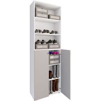 XL Wood Armadio per scarpe Lona 6 220x70x40 - VCM