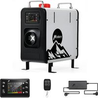 5KW-8KW Diesel Standheizung Lufterhitzer 3,5L, Plateau-Modus 2500/5000m mit bluetooth/Fernbedienung/LCD Steuerung, 12/24V/220-240V