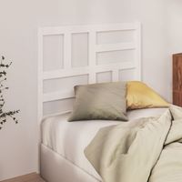 Tête de lit Contemporain Pour Lit adulte Blanc 106x4x104 cm Bois massif de pin 41236