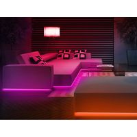 Bobina Striscia 100M Striscia Led 220V RGB IP65 Passo 12mm 12W/M Tagliabile 100cm Doppia Fila 120 smd 5050/m