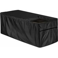 Housse de coffre de jardin : Housse de protection pour mobilier de jardin, imperméable et résistante aux UV, idéale pour un coffre de jardin de rangement.