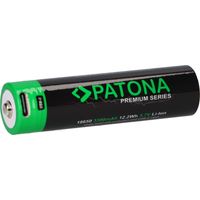 PATONA Premium 18650 Zelle Li-Ion Akku + USB-C Input 3,7V 3300mAh