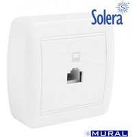 Prise téléphonique RJ45 Cat 5E, 74 x 72 x 28 mm Solera E3/42991