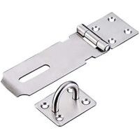 Stainless steel padlock hasps, heavy duty tape hasps and screws, door locks, door locks, shed locks, padlock nails, padlock nails for doors, windows, cabinets, pet cages, crate accessories, accessorie