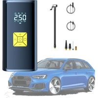 Compresseur à Air Portatif pour Peugeot 206 CC SW 207 208 307 CC/3008, Gonfleur Pneus avec Préréglage de Pression Automatique et Fonction dArrêt Automatique,A-Yellow