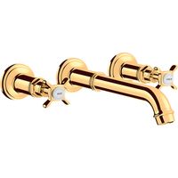 hansgrohe AXOR Montreux Mezclador de lavabo oculto de 3 agujeros,
