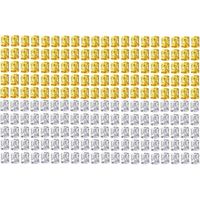 200 Pièces Bijoux Cheveux,Bijoux Cheveux Tresse,Aluminium Anneaux de Tresse de Cheveux pour Cheveux, Bijoux Doré, Anneau, Tresse Africaine, Bague(Or et Argent)