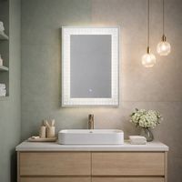 50X70 Rechteckiger Spiegel Mit Beleuchteter Dekoration