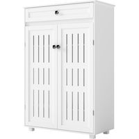 Levede Shoe Cabinet 5-Tier Door Entryway Storage Rack Organizer Cupboard White