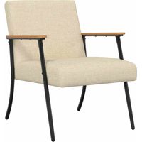 Fauteuil relax Fauteuil Crème tissu
