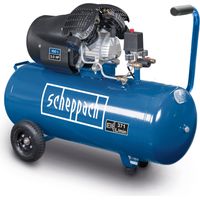 Scheppach – Compresseur d’air 100L 10 bar – Débit 412 L/min – Moteur 2200 W – Double cylindre – Régulateur de pression – 2 raccords rapides