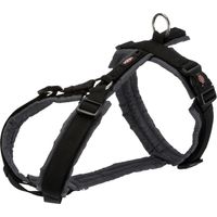 Trixie Trekking Premium Geschirr schwarz und grau M