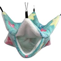 Hammock - Pour Petit Animal - 34 x 34 cm - Tissu Doux Sans Irritation - Suspendu Dans Cage - Pour Hamster Ferret Cobaye Perroquet - 1 Pièce