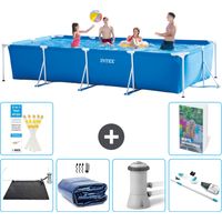 Intex Piscina con estructura Rectangular - 450x220x84 cm - 7-piezas S82