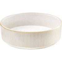 6 stapelbare Teller Schüssel Agora Beige - Amefa Medard De Noblat