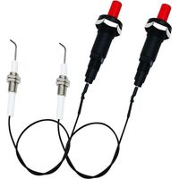Kit d'allumage piézo à bouton poussoir au propane de 30 cm de long pour gril à gaz/cuisinière/chauffage/poêle Spaker Spaker Generator Kit d'allumage 2 pièces/lot