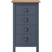 Sideboard/Anrichte/Buffet Hill Grau 46x35x80 cm Massivholz Kiefer LXWW548014