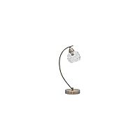Lampe de Tischlampe Modell TULIPA GLASS Leder de 1 Licht INTERLUSA
