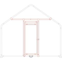Kit de puerta recinto para mascotas h 2,5m ZIPPER zi-cr-tk
