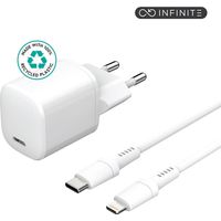 Caricabatterie per smartphone/tablet eSTUFF ES637500, bianco, a ricarica rapida.