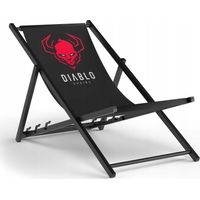 Diablo-Chairs Diablo sedia da giardino nera e rossa pieghevole