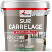 KIT KUNSTHARZBETON FÜR FLIESEN - Sternfrucht-Grün - 5 m²-Kit (2 Schichten)