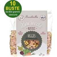 Rustic Veggies Biscuits aux carottes, betteraves et épinards pour chiens 10 sachets de 800g chacun