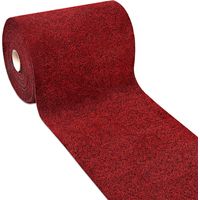 Passatoia Ingresso Moquette Asciugapassi Tinta Unita Corridoio Marciapiede Bordeaux - 50x80 Cm