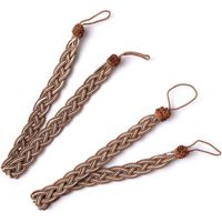 Pair Lntyq Lot de 2 embrasses de rideaux tressées, élégantes et décoratives, idéales pour la maison, le bureau ou l'hôtel, marron
