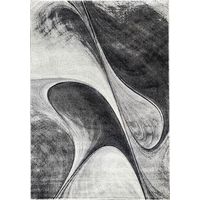 Tapis salon et chambre 60x110 gris rectangle tissé motif géométrique LYN8 MADILA
