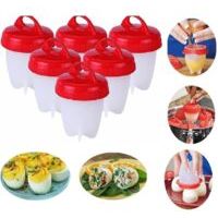Pièces Cuiseur Oeuf Silicone, Oeufs Pocheuse Silicone,Silicone Oeuf Cooker,Antiadhésif Pocheuse Rapide,Cuiseur à œufs en Silicone sans Coquille,Sans BPA,Adapté à la Maison et au Restaurant - Crezuo