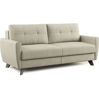 Callisto Schlafsofa aus weichem, wasserfestem Stoff T02 188 cm (mat. 140x197) creme