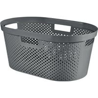 Curver Infinity Dots cesta per la biancheria grigia 40 litri