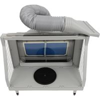 Model Spray Painting Workbench, Airbrush Toy Model Parts Spray Booth Hose Kit, Paint Craft Odor Extractory Hobby Spray Booth Portable Turn Table