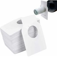 Étiquettes réutilisables pour bouteilles de vin – étiquettes blanches en PVC lavables, idéales pour caves à vin, cadeaux personnalisés et projets créatifs – lot de 500