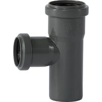 Ostendorf 172410 HTSafe Rohr Abzweig Abzweigung DN50/40/87 Grad Abflussrohr grau