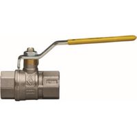 VALVOLA A SFERA PER GAS A PASSAGGIO TOTALE FIL. FF CON LEVA ACCIAIO 1" DN 25 RB