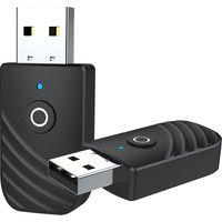 Beijiyi – Adaptateur Bluetooth USB 5.0 – Transmetteur et récepteur audio sans fil – Compatible PC, téléviseurs, chaînes stéréo – Câble AUX 3,5mm inclus