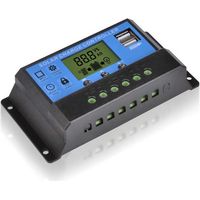 Regolatore di carica solare 10amp 12/24vdc con Lcd Sol-10a-lcd