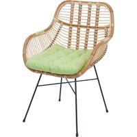 Chaise de salle à manger HWC-P17, chaise de cuisine Chaise en osier Fauteuil en rotin Chaise en rotin Chaise, Kubu Rotin