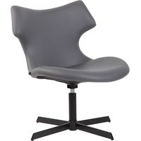 Chaise lounge Welland en Similicuir avec Pied en métal Gris