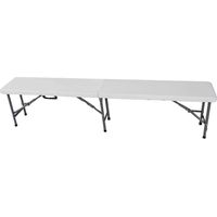 Panca pieghevole in acciaio e plastica 182x30xH43 cm