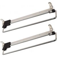 2 x Porte-Cintres Coulissant Portemonteaux Télescopic Porte-vêtements Extractible 300 mm