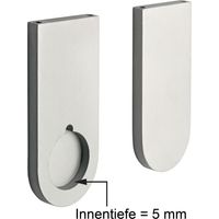 CINETTO Schrankrohrlager zu Schrankrohr rund, Aluminium silberfarbig